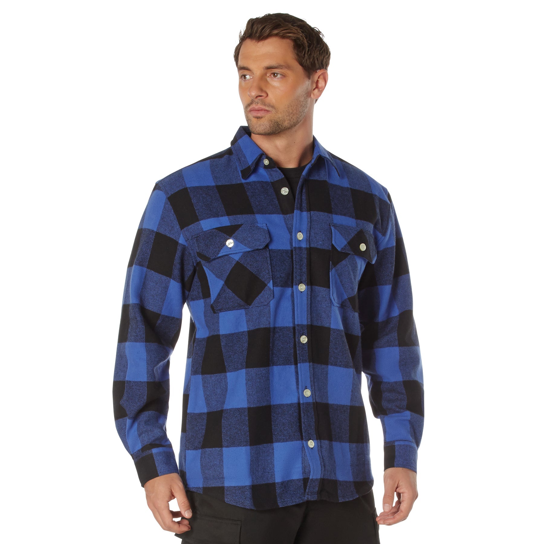 Rothco Extra Heavyweight Buffalo Plaid Flannel Shirt LARSON TACTICAL SUPPLY