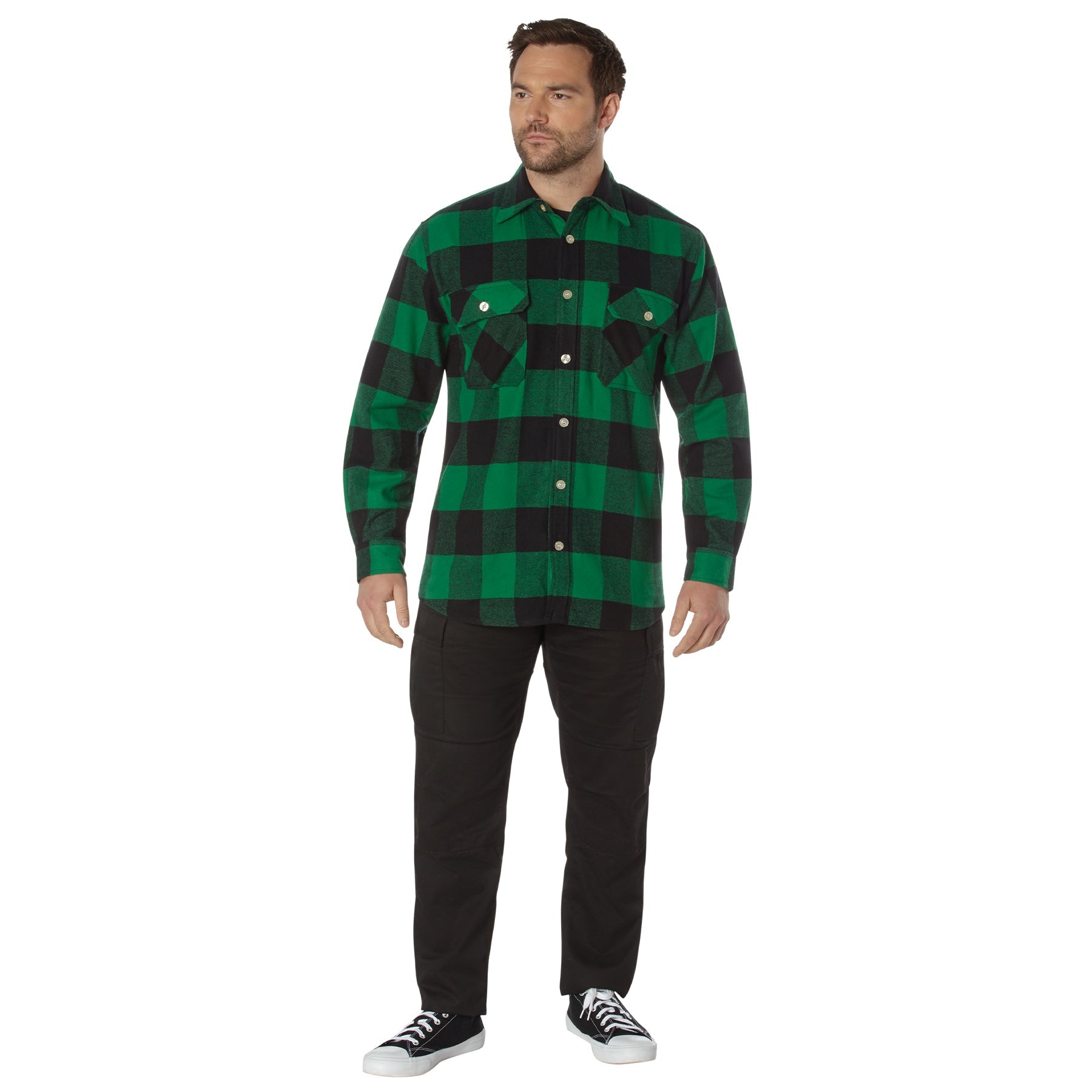 Rothco Extra Heavyweight Buffalo Plaid Flannel Shirt LARSON TACTICAL SUPPLY
