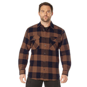 Rothco Extra Heavyweight Buffalo Plaid Flannel Shirt LARSON TACTICAL SUPPLY