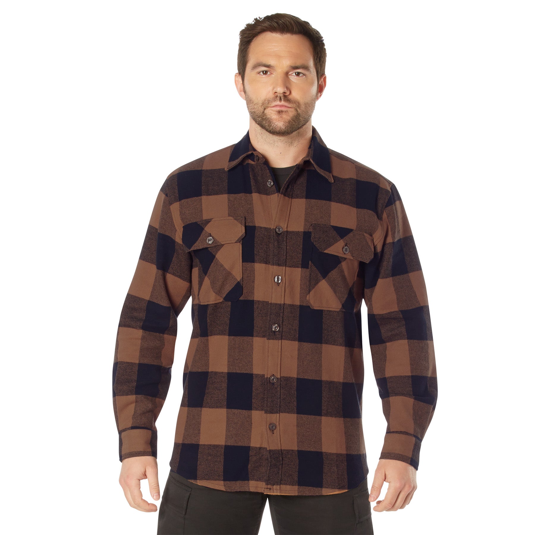 Rothco Extra Heavyweight Buffalo Plaid Flannel Shirt LARSON TACTICAL SUPPLY