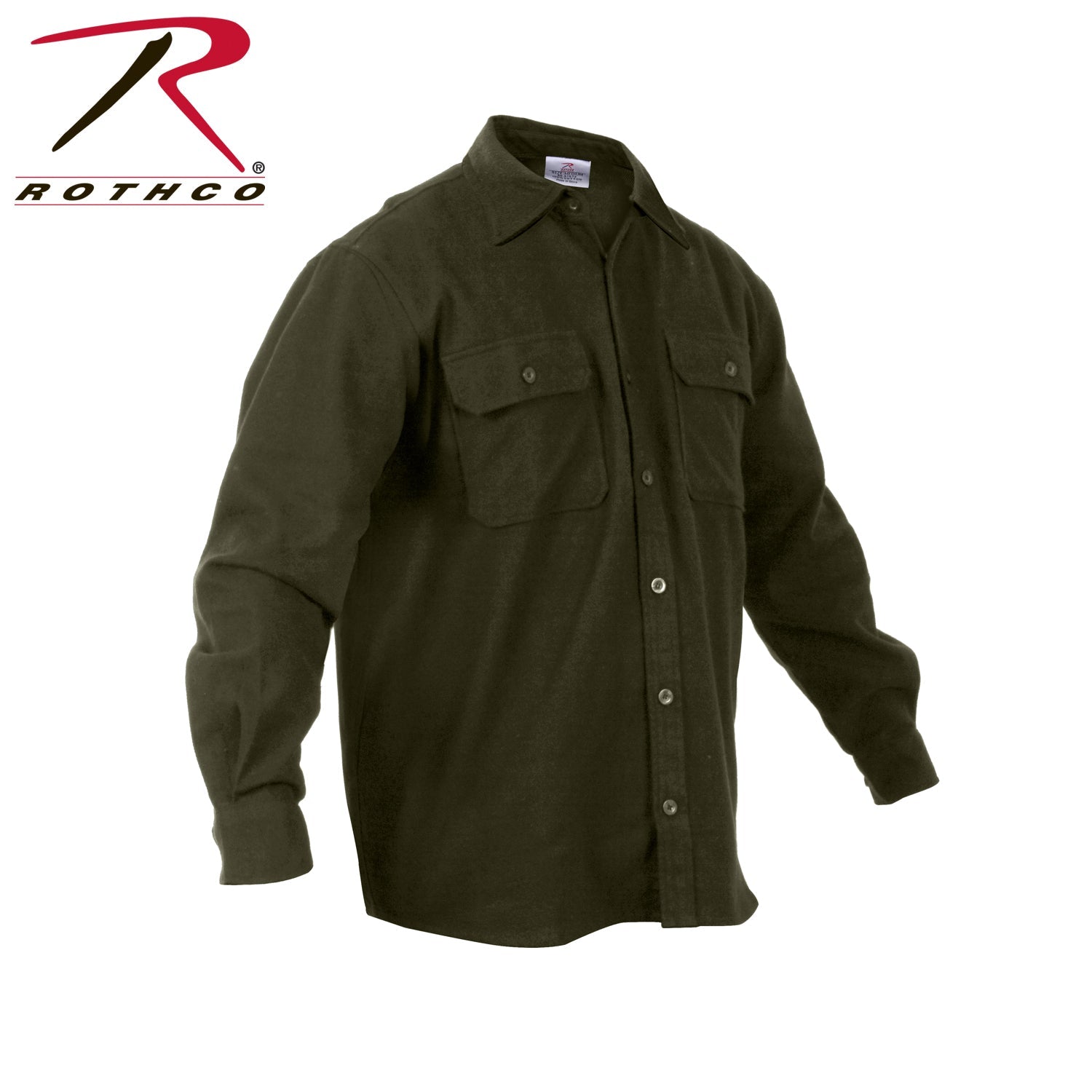 Rothco Heavy Weight Solid Flannel Shirt LARSON TACTICAL SUPPLY
