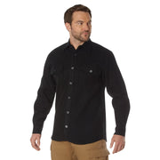 Rothco Heavy Weight Solid Flannel Shirt LARSON TACTICAL SUPPLY