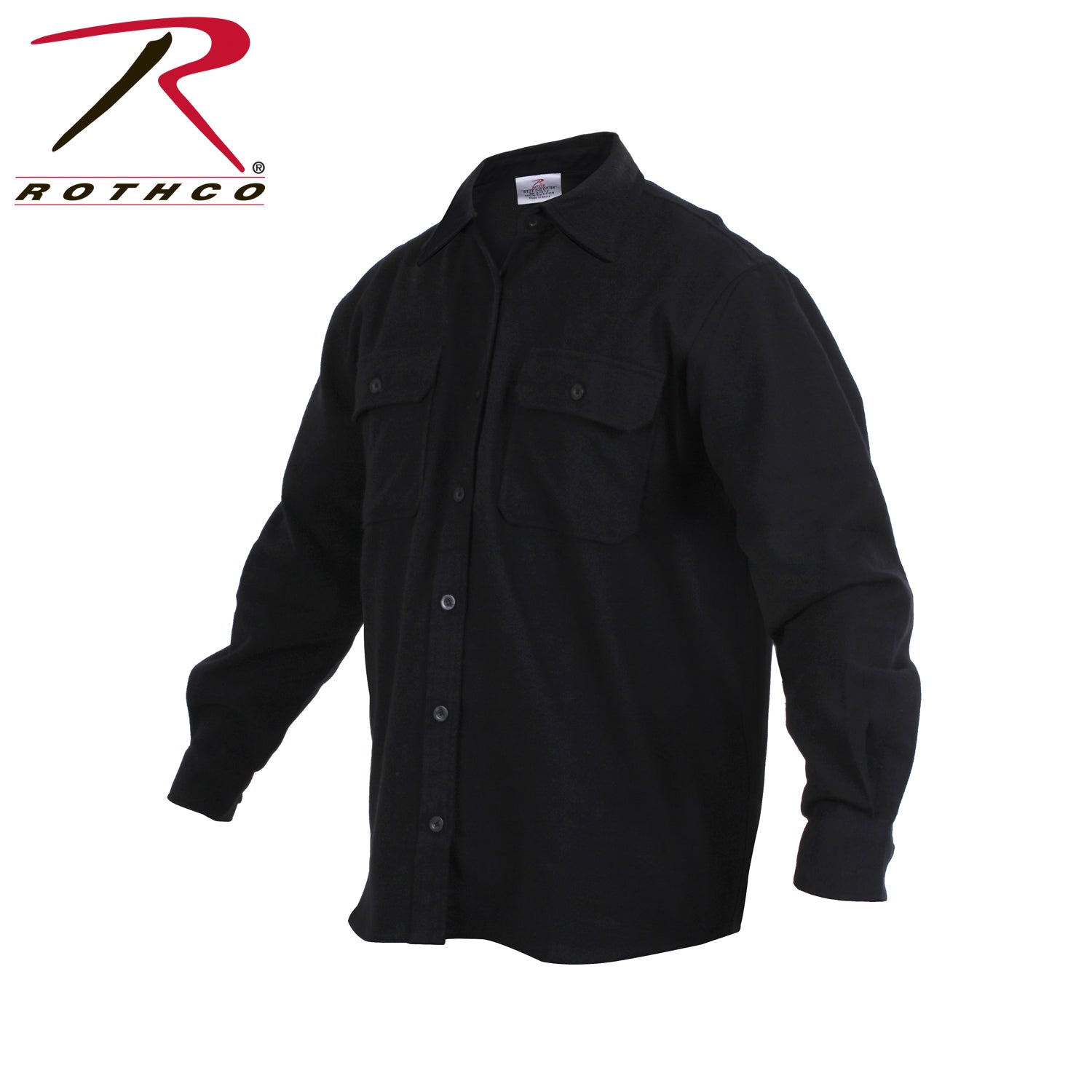 Rothco Heavy Weight Solid Flannel Shirt LARSON TACTICAL SUPPLY