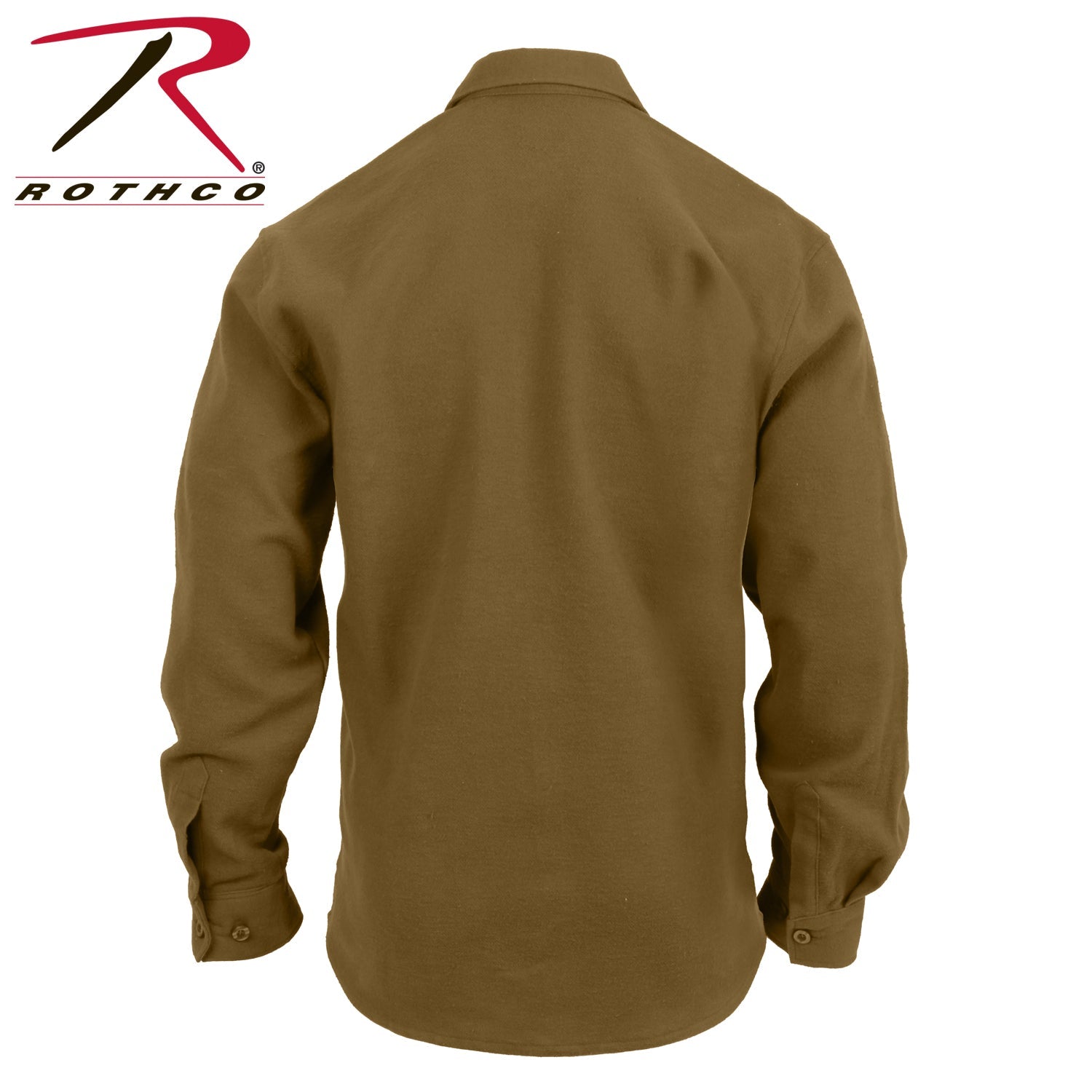 Rothco Heavy Weight Solid Flannel Shirt LARSON TACTICAL SUPPLY