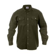 Rothco Heavy Weight Solid Flannel Shirt LARSON TACTICAL SUPPLY