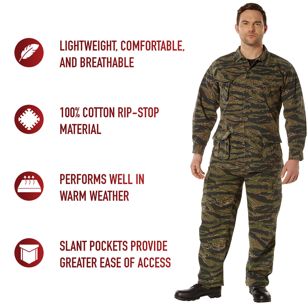 Rothco Vintage Vietnam Fatigue Rip-Stop Shirt LARSON TACTICAL SUPPLY