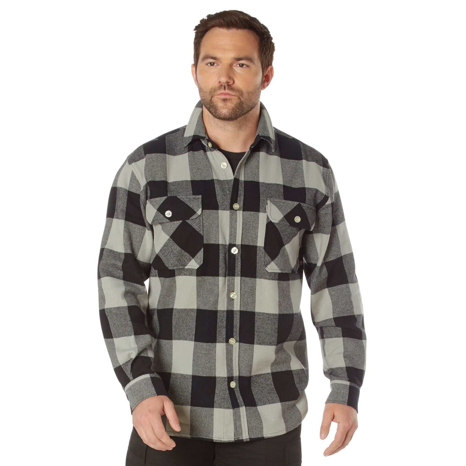Rothco Extra Heavyweight Buffalo Plaid Flannel Shirt LARSON TACTICAL SUPPLY