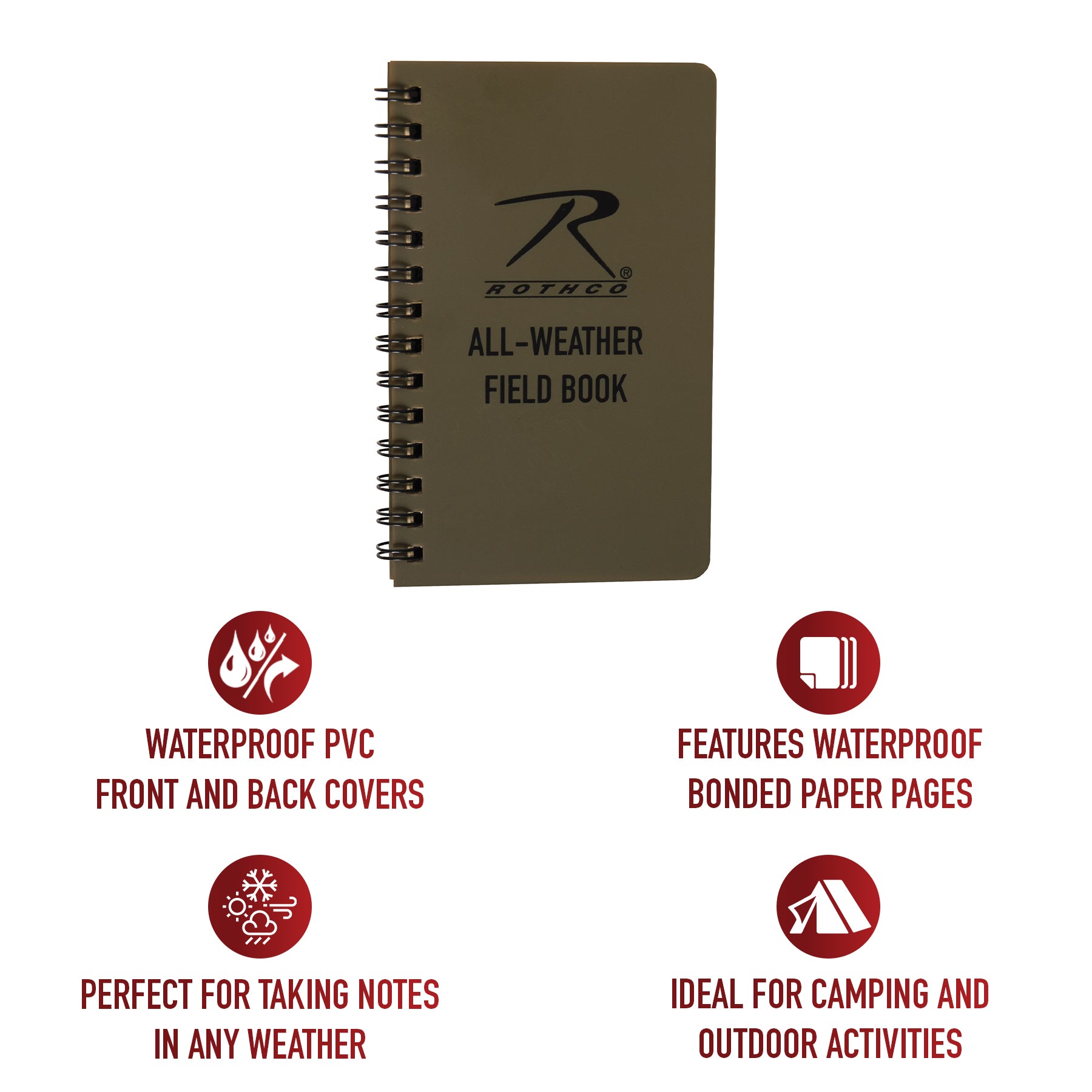 Rothco All-Weather Waterproof Notebook LARSON TACTICAL SUPPLY