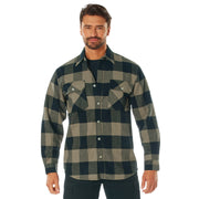 Rothco Extra Heavyweight Buffalo Plaid Flannel Shirt LARSON TACTICAL SUPPLY