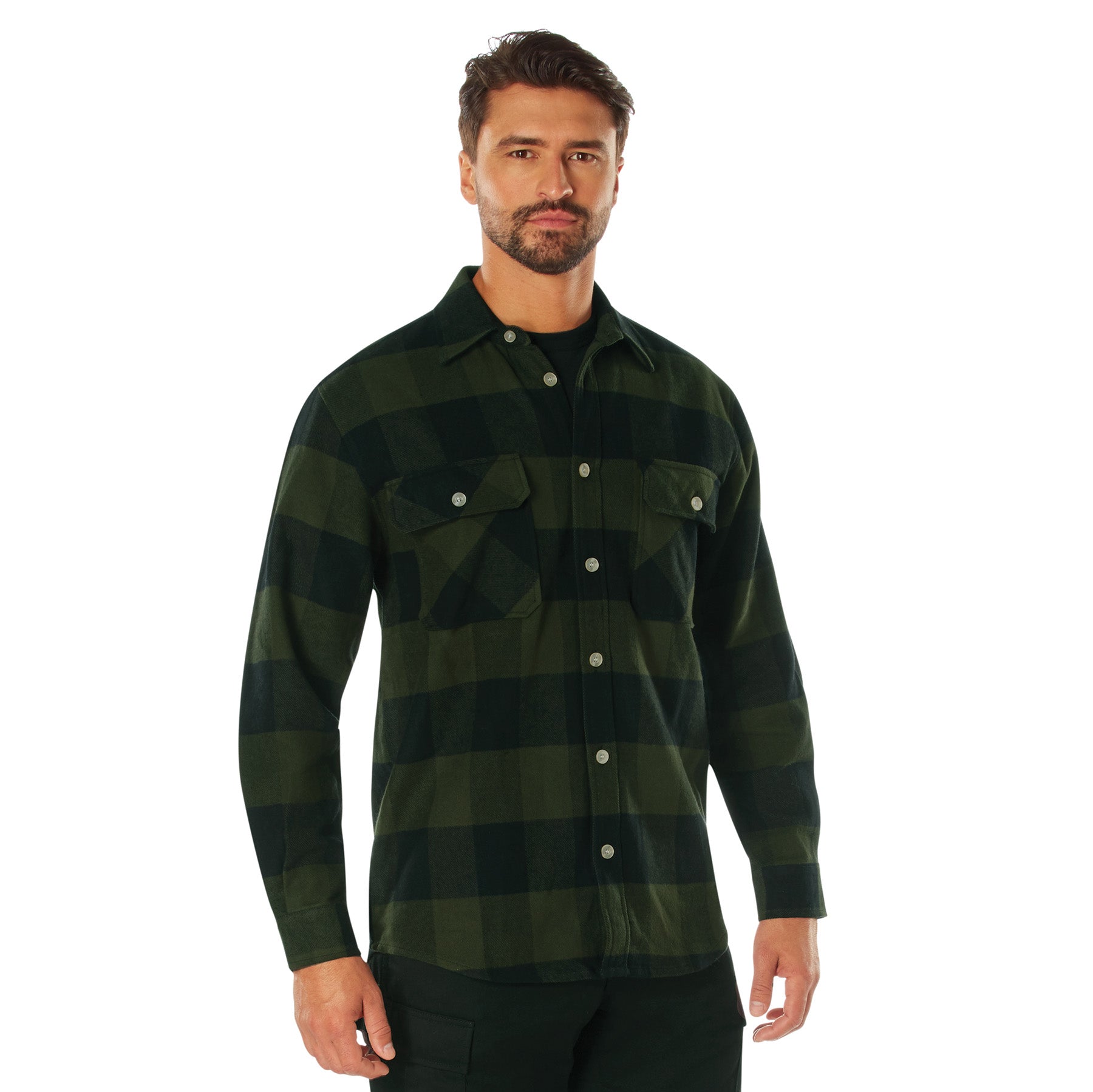 Rothco Extra Heavyweight Buffalo Plaid Flannel Shirt LARSON TACTICAL SUPPLY