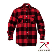Rothco Extra Heavyweight Buffalo Plaid Flannel Shirt LARSON TACTICAL SUPPLY