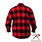 Rothco Extra Heavyweight Buffalo Plaid Flannel Shirt LARSON TACTICAL SUPPLY