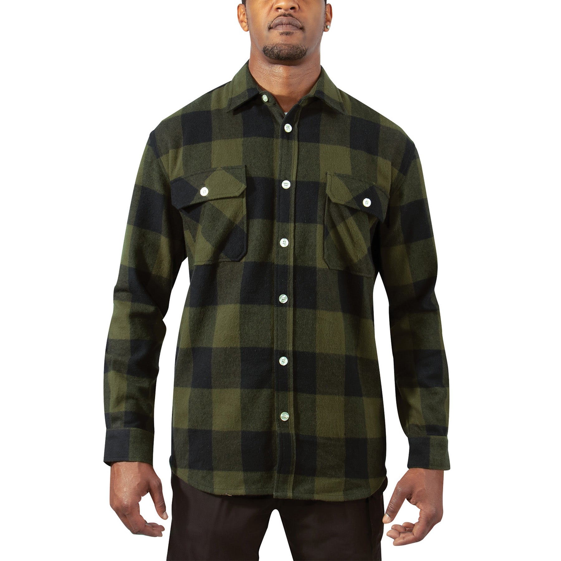 Rothco Extra Heavyweight Buffalo Plaid Flannel Shirt LARSON TACTICAL SUPPLY