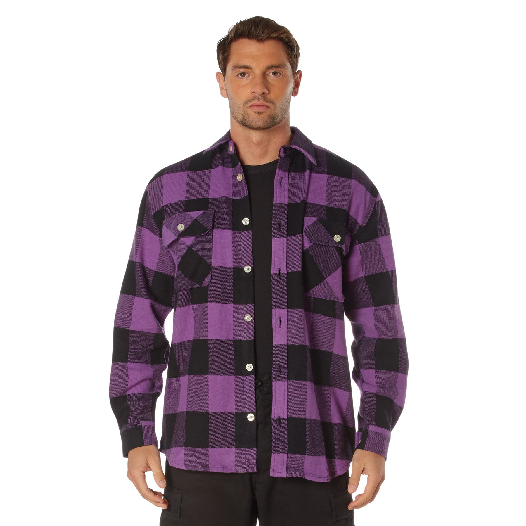 Rothco Extra Heavyweight Buffalo Plaid Flannel Shirt LARSON TACTICAL SUPPLY