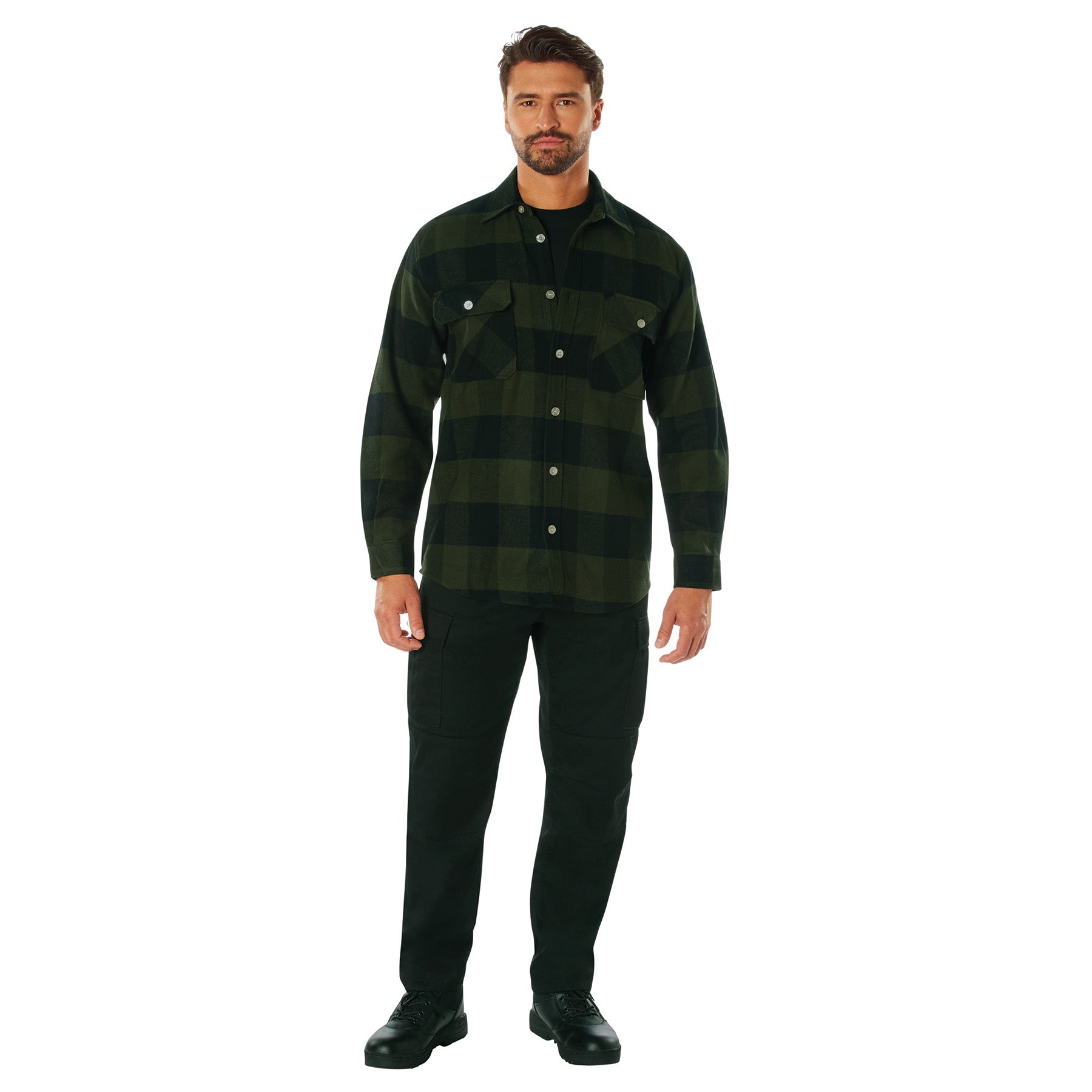 Rothco Extra Heavyweight Buffalo Plaid Flannel Shirt LARSON TACTICAL SUPPLY