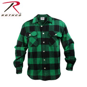 Rothco Extra Heavyweight Buffalo Plaid Flannel Shirt LARSON TACTICAL SUPPLY