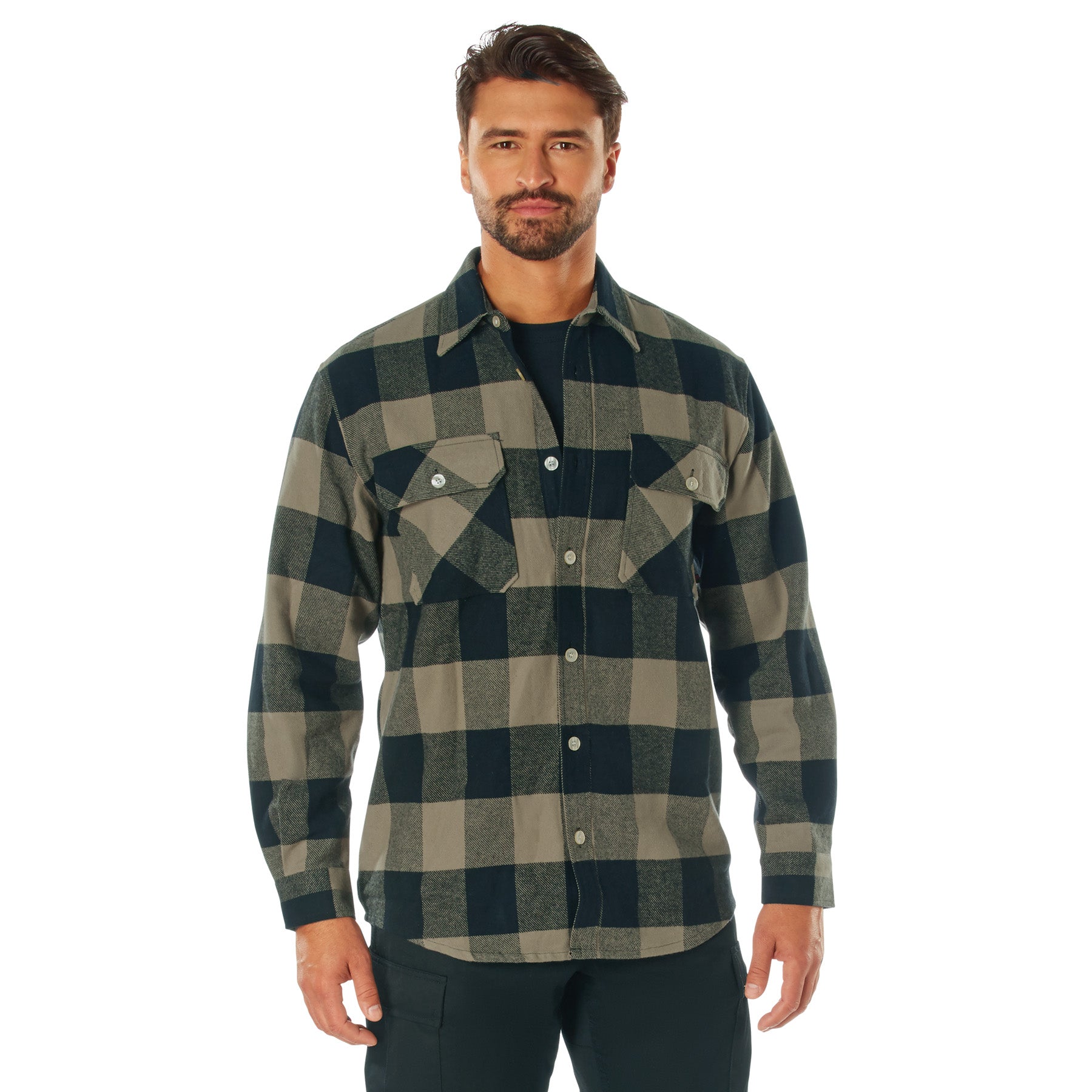 Rothco Extra Heavyweight Buffalo Plaid Flannel Shirt LARSON TACTICAL SUPPLY