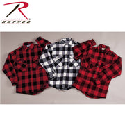 Rothco Extra Heavyweight Buffalo Plaid Flannel Shirt LARSON TACTICAL SUPPLY