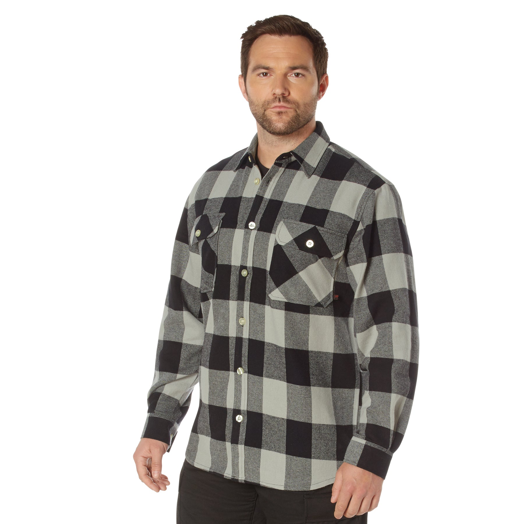Rothco Extra Heavyweight Buffalo Plaid Flannel Shirt LARSON TACTICAL SUPPLY
