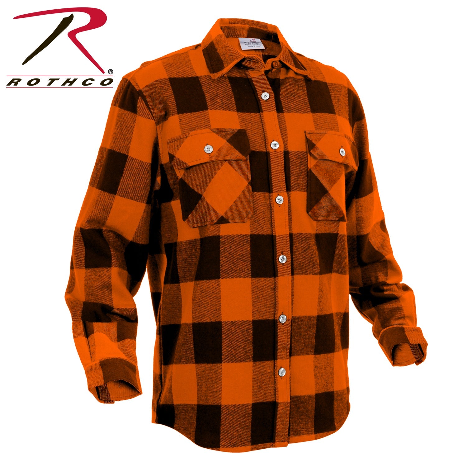 Rothco Extra Heavyweight Buffalo Plaid Flannel Shirt LARSON TACTICAL SUPPLY