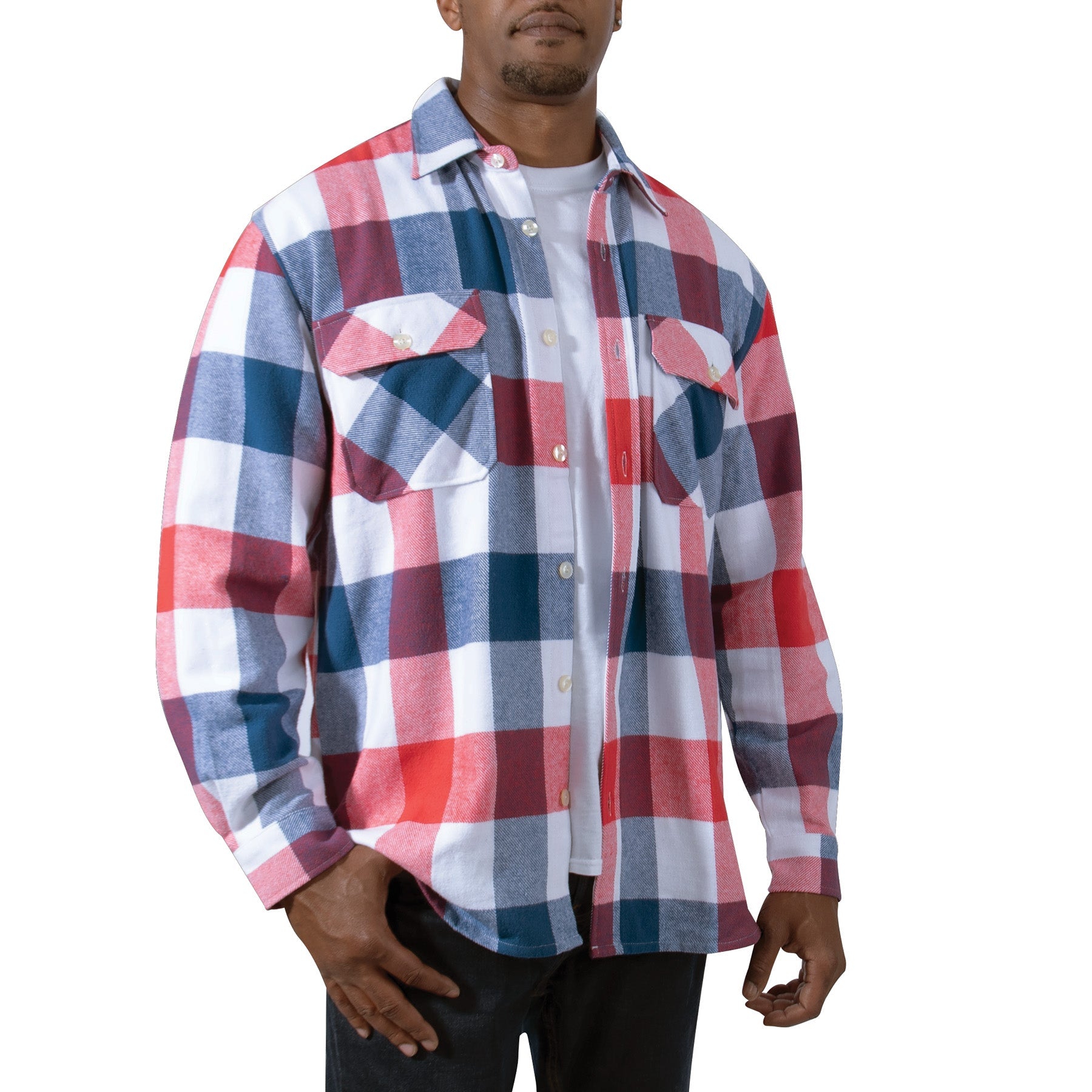 Rothco Extra Heavyweight Buffalo Plaid Flannel Shirt LARSON TACTICAL SUPPLY