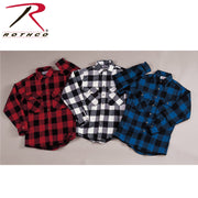 Rothco Extra Heavyweight Buffalo Plaid Flannel Shirt LARSON TACTICAL SUPPLY