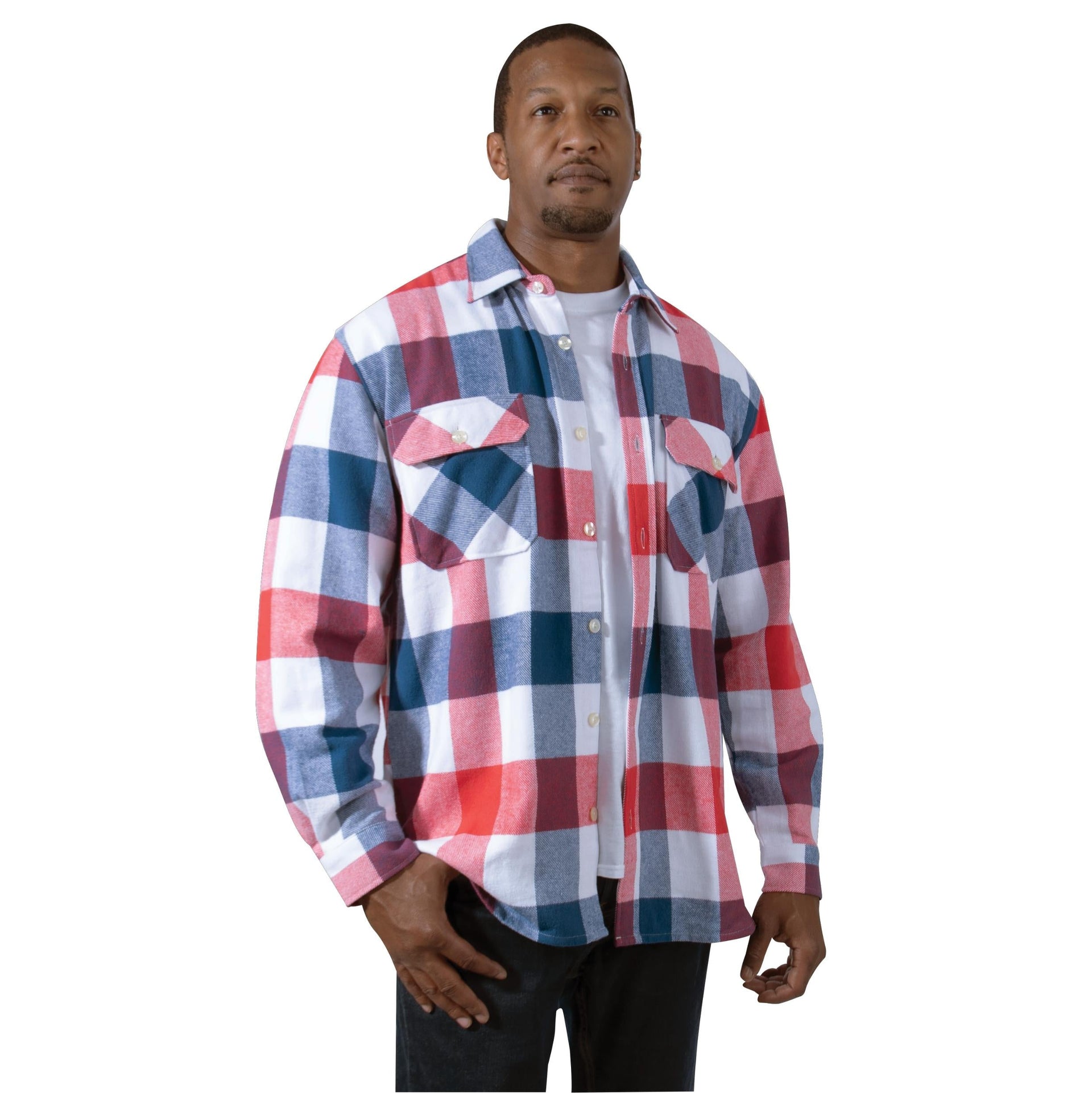 Rothco Extra Heavyweight Buffalo Plaid Flannel Shirt LARSON TACTICAL SUPPLY