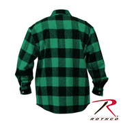 Rothco Extra Heavyweight Buffalo Plaid Flannel Shirt LARSON TACTICAL SUPPLY