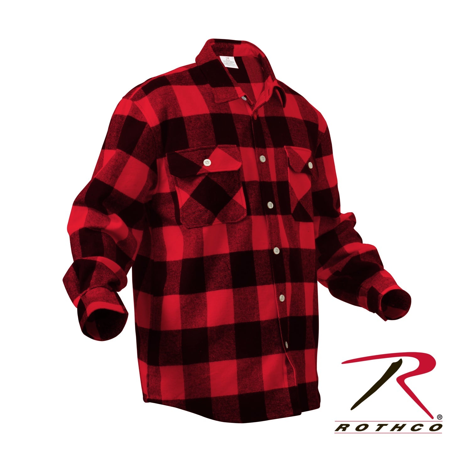 Rothco Extra Heavyweight Buffalo Plaid Flannel Shirt LARSON TACTICAL SUPPLY