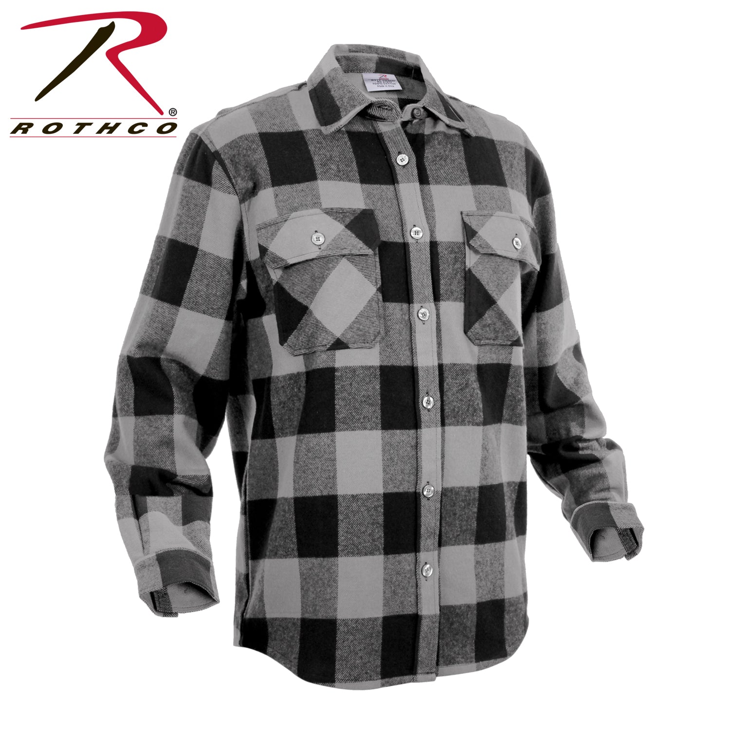 Rothco Extra Heavyweight Buffalo Plaid Flannel Shirt LARSON TACTICAL SUPPLY
