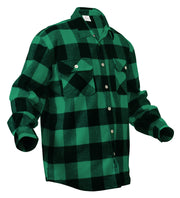 Rothco Extra Heavyweight Buffalo Plaid Flannel Shirt LARSON TACTICAL SUPPLY