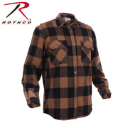 Rothco Extra Heavyweight Buffalo Plaid Flannel Shirt LARSON TACTICAL SUPPLY