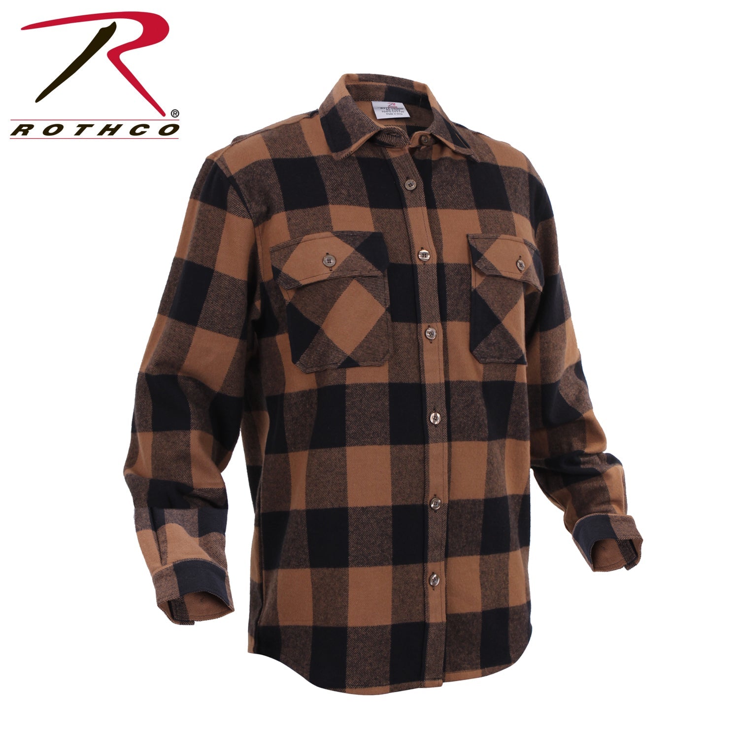 Rothco Extra Heavyweight Buffalo Plaid Flannel Shirt LARSON TACTICAL SUPPLY