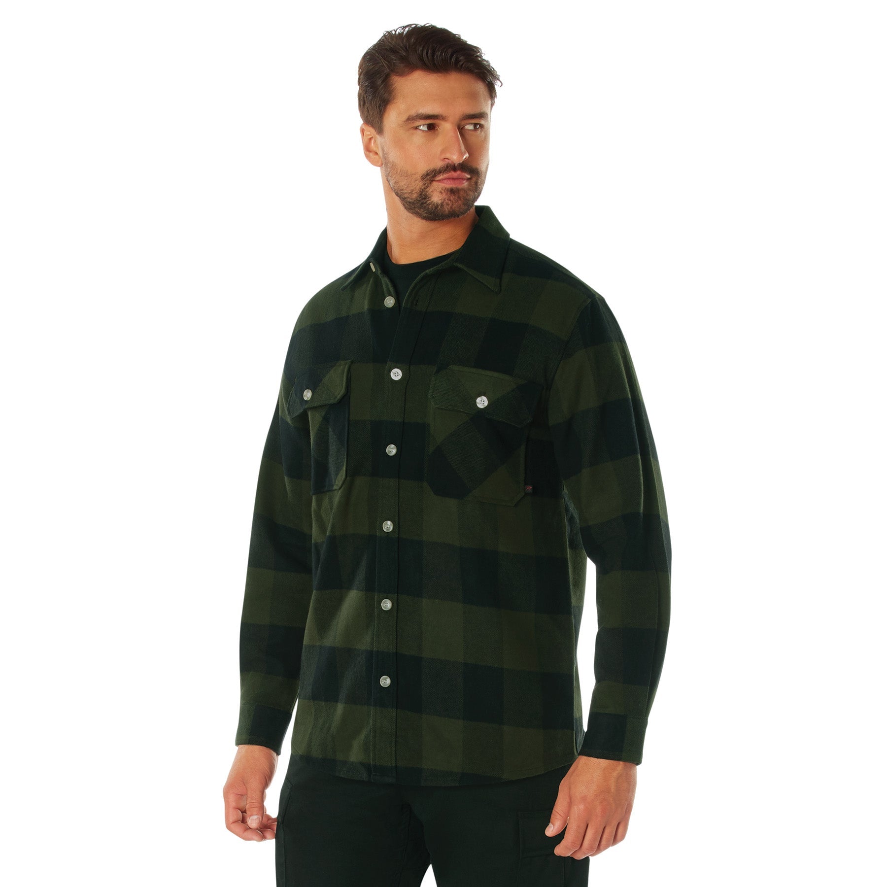 Rothco Extra Heavyweight Buffalo Plaid Flannel Shirt LARSON TACTICAL SUPPLY
