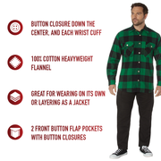 Rothco Extra Heavyweight Buffalo Plaid Flannel Shirt LARSON TACTICAL SUPPLY
