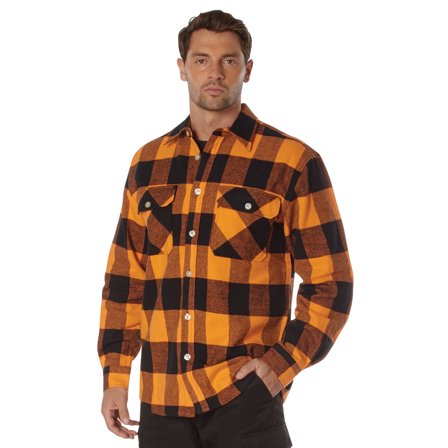 Rothco Extra Heavyweight Buffalo Plaid Flannel Shirt LARSON TACTICAL SUPPLY