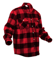 Rothco Extra Heavyweight Buffalo Plaid Flannel Shirt LARSON TACTICAL SUPPLY