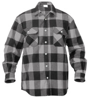 Rothco Extra Heavyweight Buffalo Plaid Flannel Shirt LARSON TACTICAL SUPPLY