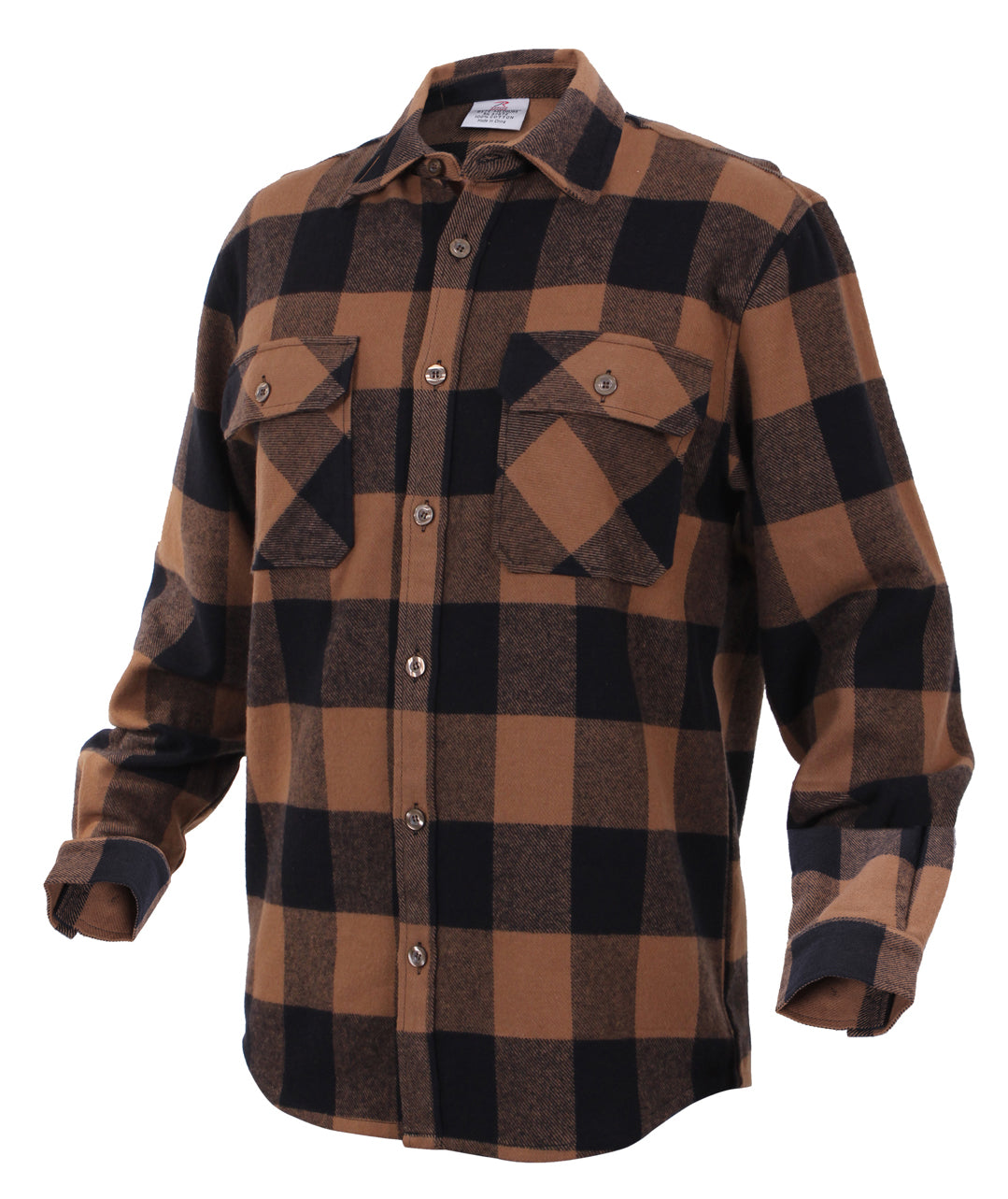 Rothco Extra Heavyweight Buffalo Plaid Flannel Shirt LARSON TACTICAL SUPPLY
