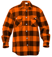 Rothco Extra Heavyweight Buffalo Plaid Flannel Shirt LARSON TACTICAL SUPPLY
