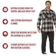Rothco Extra Heavyweight Buffalo Plaid Flannel Shirt LARSON TACTICAL SUPPLY