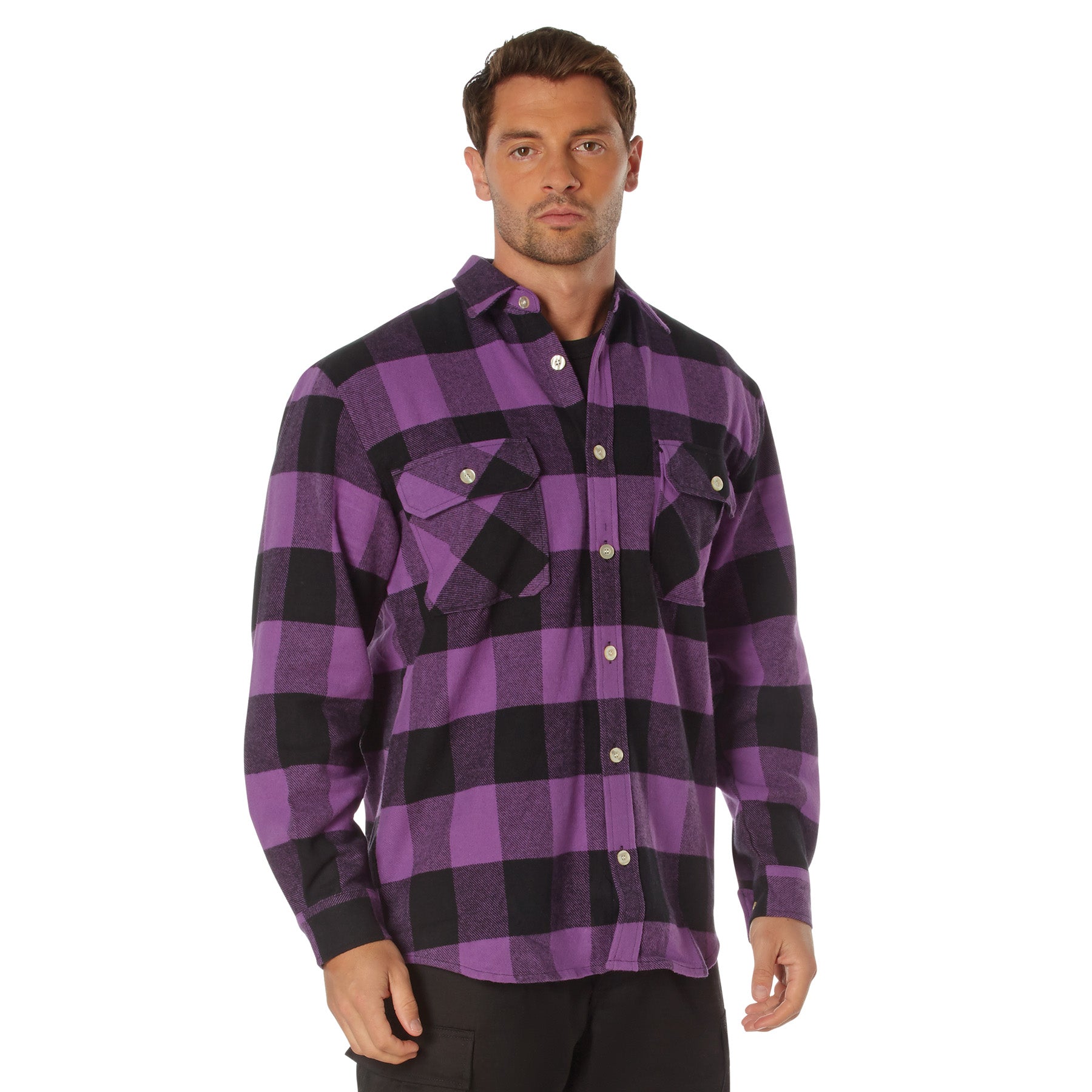 Rothco Extra Heavyweight Buffalo Plaid Flannel Shirt LARSON TACTICAL SUPPLY