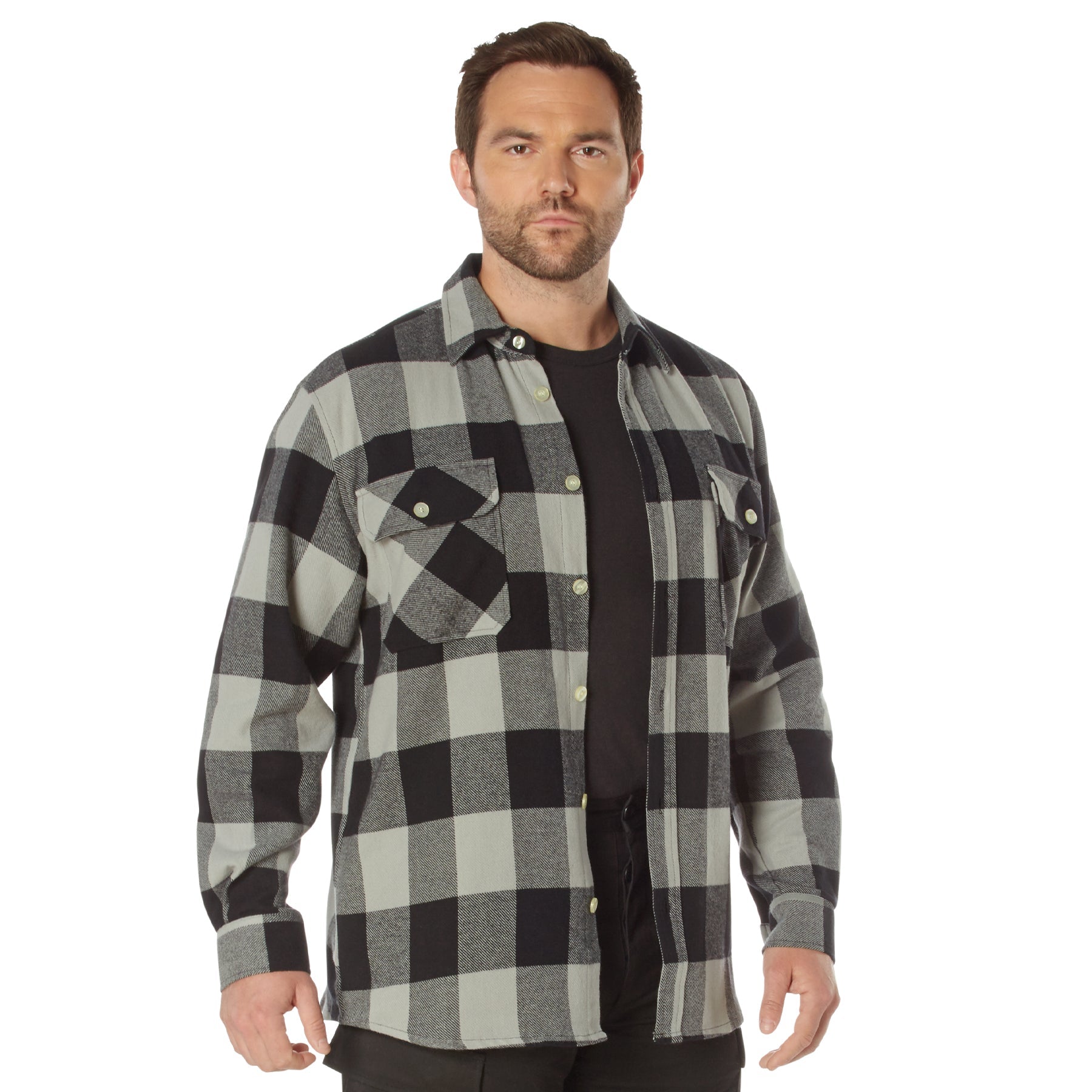 Rothco Extra Heavyweight Buffalo Plaid Flannel Shirt LARSON TACTICAL SUPPLY