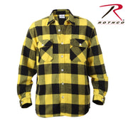Rothco Extra Heavyweight Buffalo Plaid Flannel Shirt LARSON TACTICAL SUPPLY