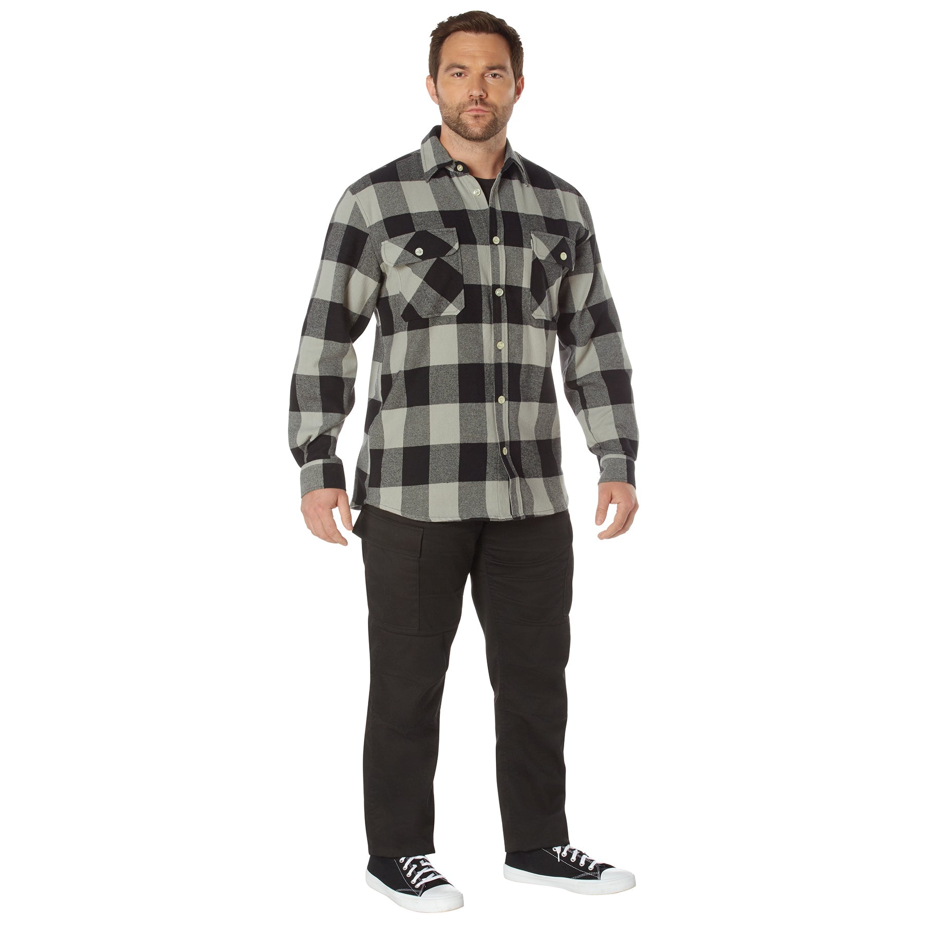 Rothco Extra Heavyweight Buffalo Plaid Flannel Shirt LARSON TACTICAL SUPPLY