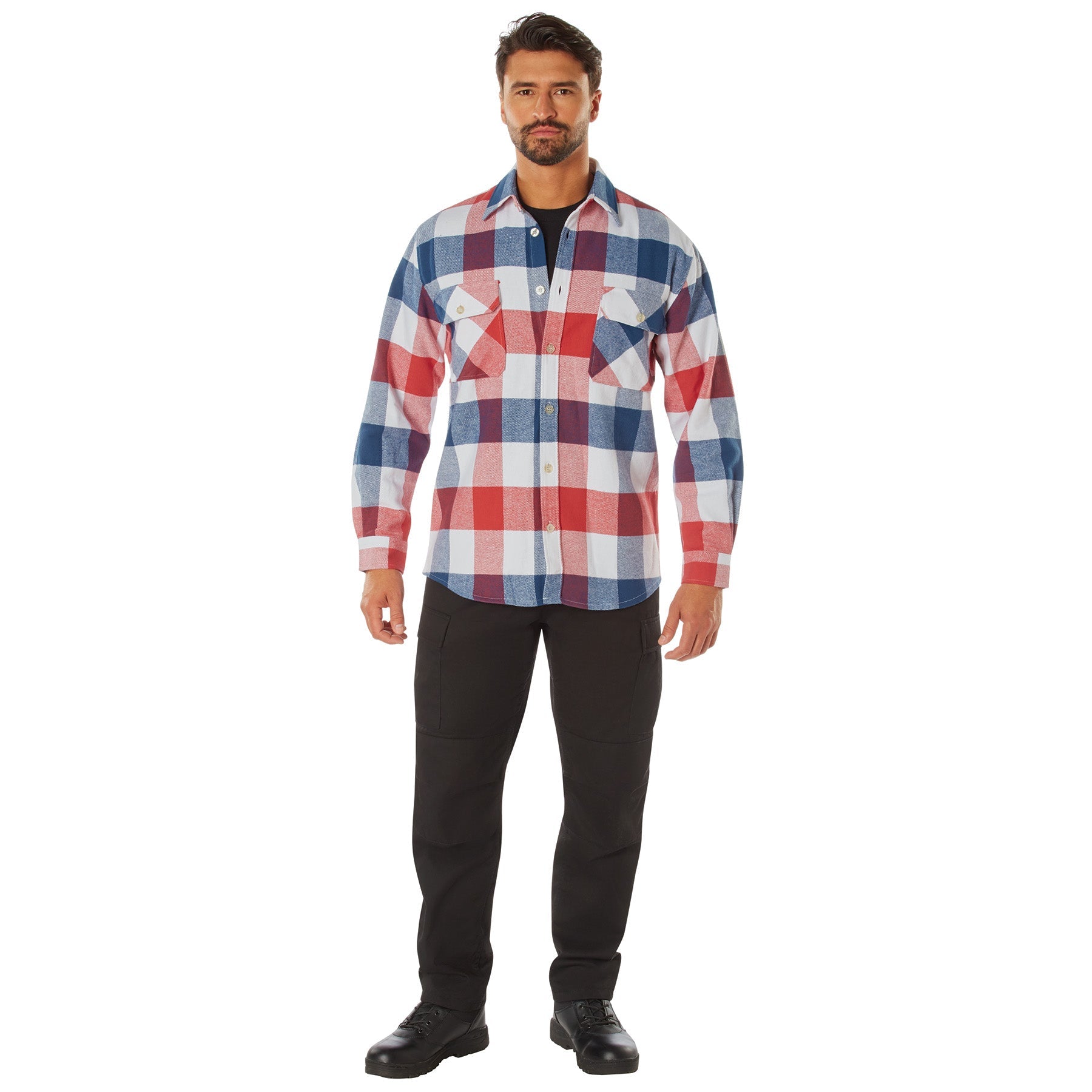 Rothco Extra Heavyweight Buffalo Plaid Flannel Shirt LARSON TACTICAL SUPPLY