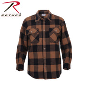 Rothco Extra Heavyweight Buffalo Plaid Flannel Shirt LARSON TACTICAL SUPPLY