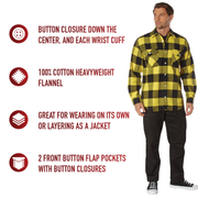 Rothco Extra Heavyweight Buffalo Plaid Flannel Shirt LARSON TACTICAL SUPPLY