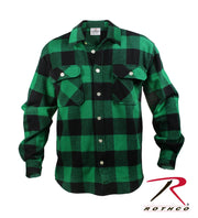 Rothco Extra Heavyweight Buffalo Plaid Flannel Shirt LARSON TACTICAL SUPPLY