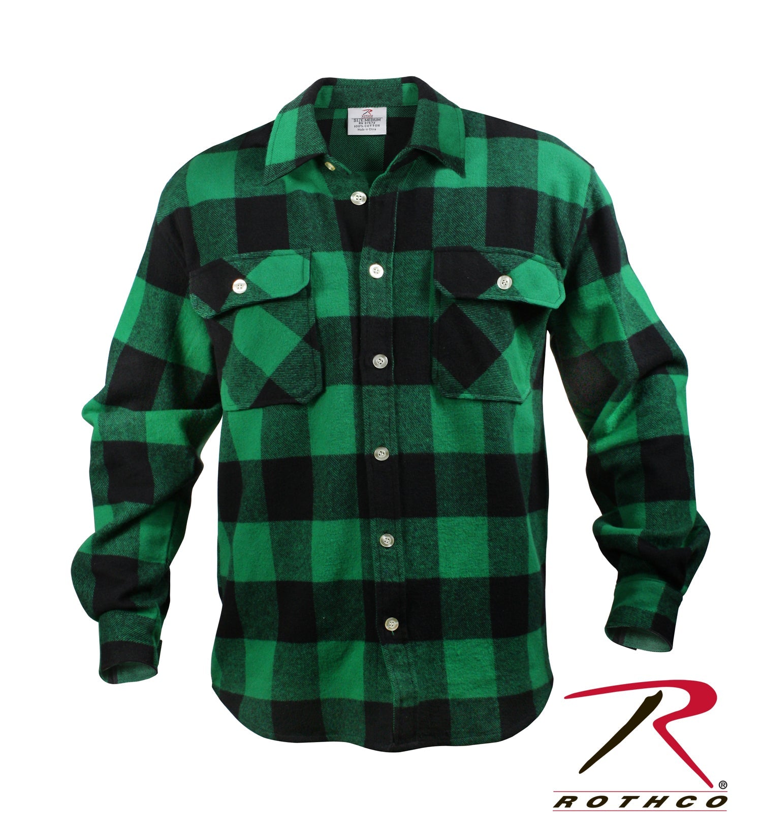 Rothco Extra Heavyweight Buffalo Plaid Flannel Shirt LARSON TACTICAL SUPPLY